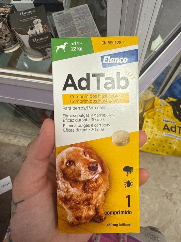 ADTAB  450MG COMPRIMIDO MASTICABLE PERRO( 11-22KG  ) 1 COMP