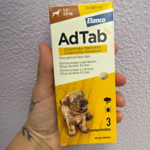 ABTAB 56 MG COMP MASTICABLE PERRO (1,3-2,5 KG) 3 COMP