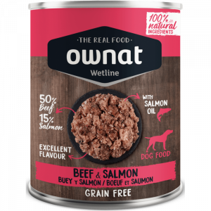 OWNAT WETLINE BEFF&SALMON PERROS 400 GR